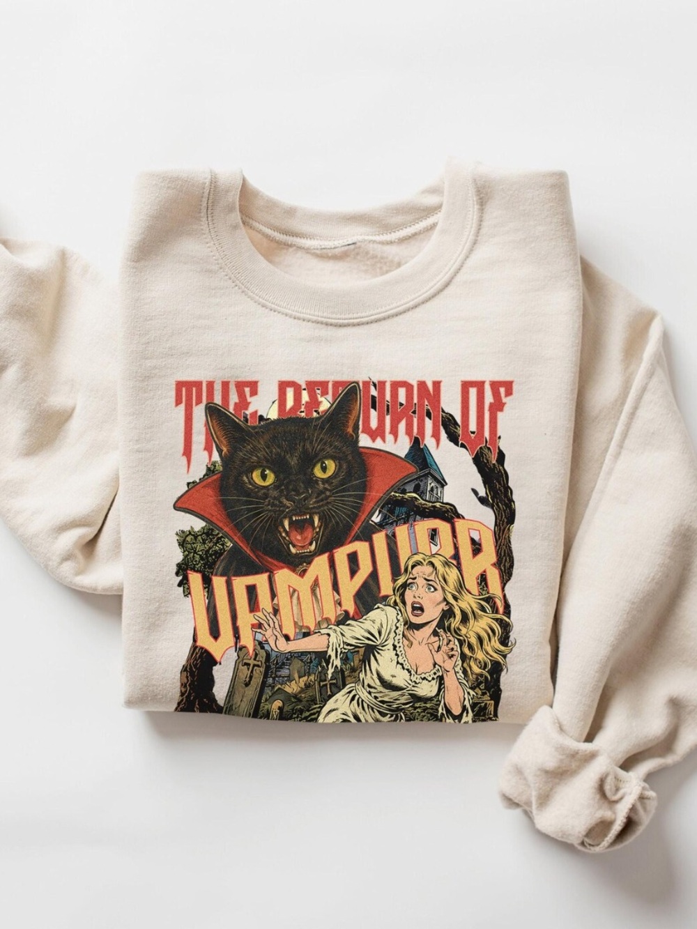 Sand Vampurr Graphic Short Sleeve Tee